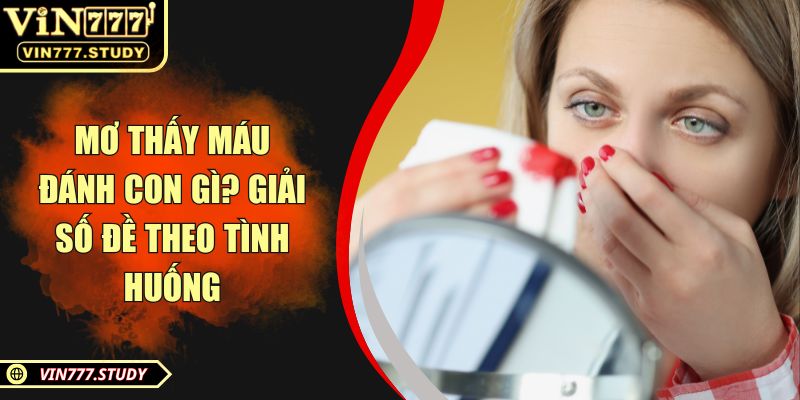 Mơ thấy máu đánh con gì? Giải số đề theo tình huống